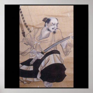 Poster Vieux Samouraï japonais