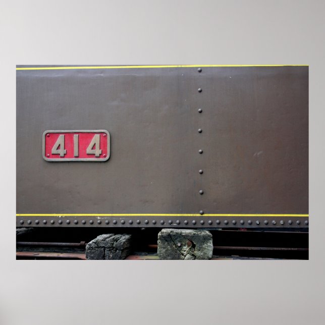 Poster Vieux train Mastrou Je suis à terre pour maintenan (Devant)