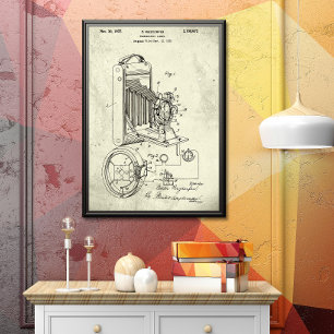 Poster Vieux vert Brevet photo