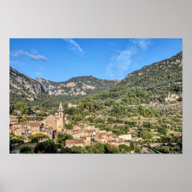 Poster Vieux village de Valldemossa - Mallorca, Espagne (Devant)