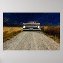 Vieux Vintage Rat Rod Ramassage Camion Zombie Pilo