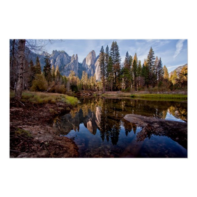 Poster View of Cathedral Peaks (Devant)