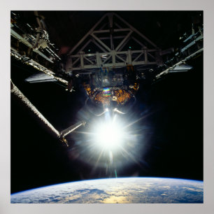 Poster View of Earth from Space Shuttle Endeavour