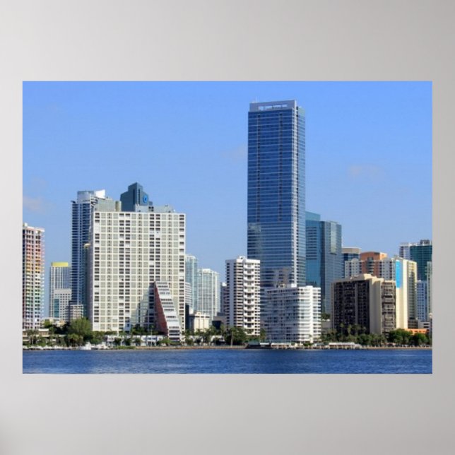 Poster View of Miami Skyline (Devant)