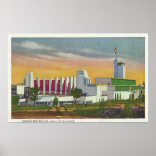 Poster View of North Entrance, Hall of Science