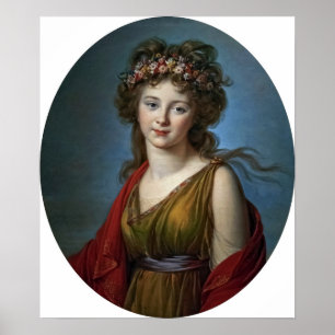 Poster Vigée Le Brun - Comtesse Kagenek en Flore