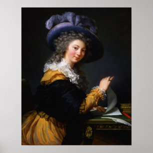 Poster Vigée Le Brun - Dame pliant une lettre