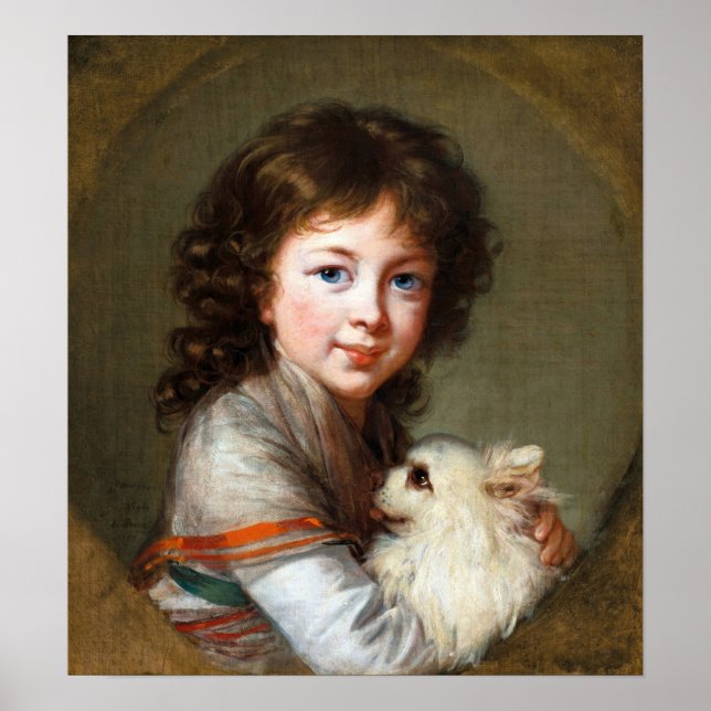 Poster Vigée Le Brun - Elisabeth Isabella Mniszech (Devant)
