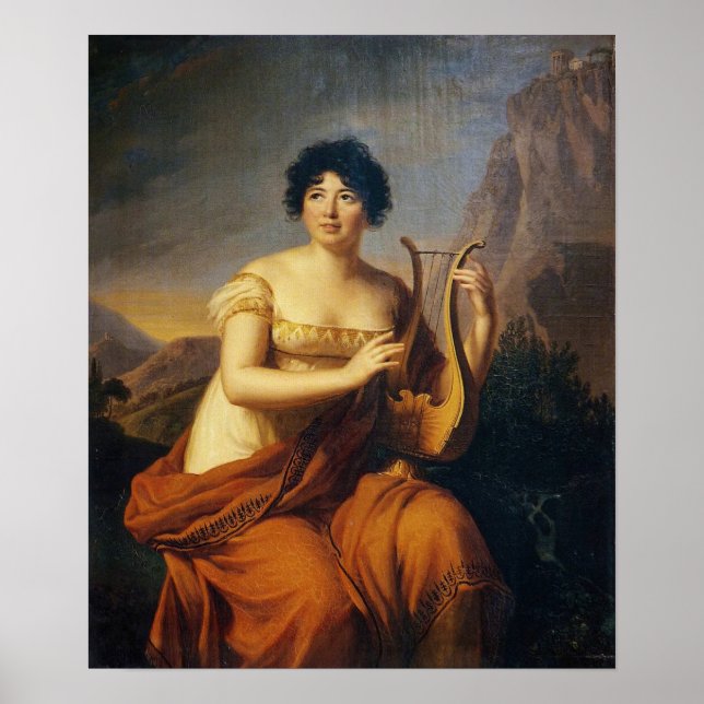 Poster Vigée Le Brun - Madame De Stael À Corinne (Devant)