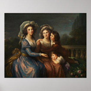 Poster Vigée Le Brun - Marquise De Pezay, M De Rouge