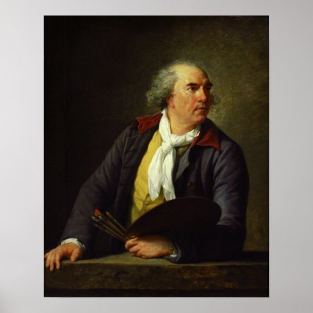Poster Vigée Le Brun - Portrait De Hubert Robert 1788 (Devant)