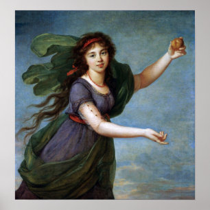 Poster Vigée Le Brun - Portrait D'Une Jeune Femme