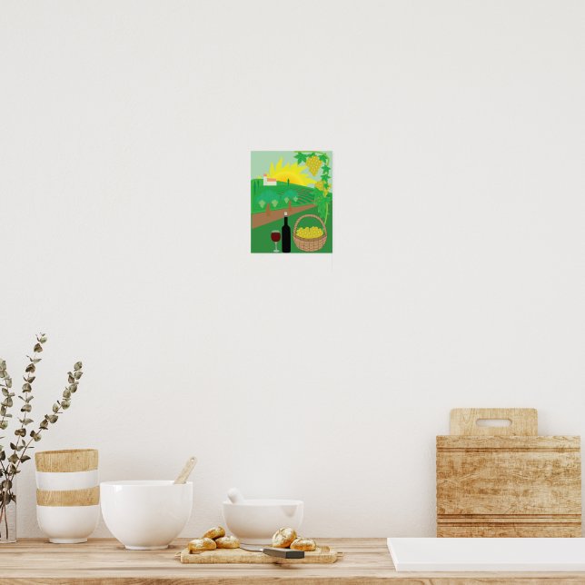 Poster Vignoble (Cuisine)