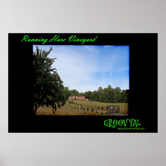 Poster Vignoble de Hares (Devant)