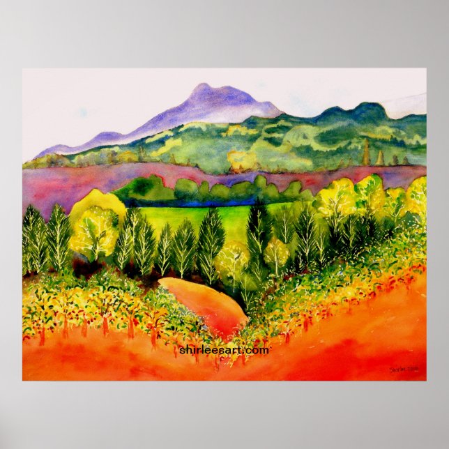 Poster Vignoble du comté de Sonoma (Devant)