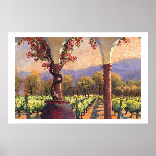 Poster Vignoble imprimé (Devant)