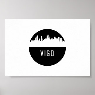 Poster Vigo | villes d'Espagne