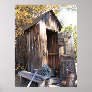 Poster VIintage Out House