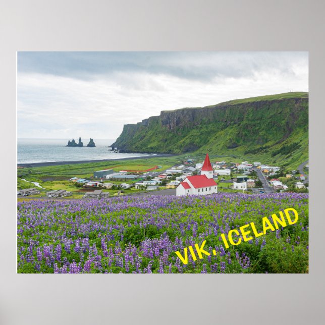 POSTER VIK, ISLANDE (Devant)