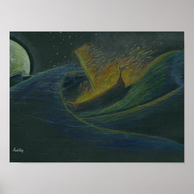 Poster "Viking Funeral" (Devant)