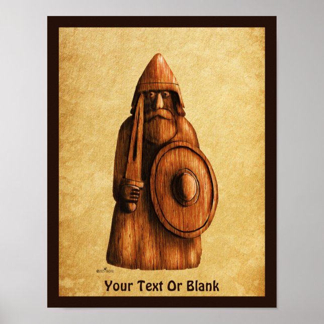 Poster Viking rustique (Devant)