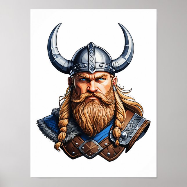 Poster Vikings Homme nordique (Devant)