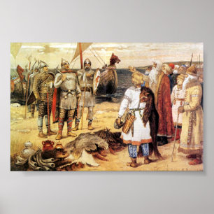 Poster Vikings sur le rivage