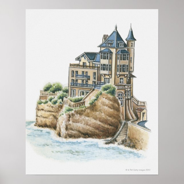 Poster Villa Belza, Biarritz, France (Devant)