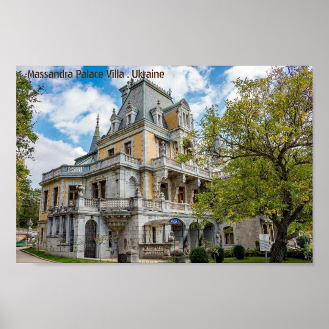 Poster Villa du Palais Massandra, Ukraine (Devant)