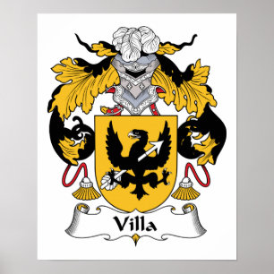 Poster Villa Family Crest