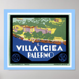 Poster Villa Igiea Palermo