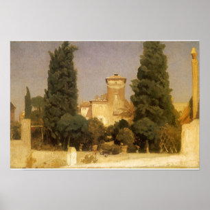 Poster Villa Malta, Rome par Lord Frederic Leighton