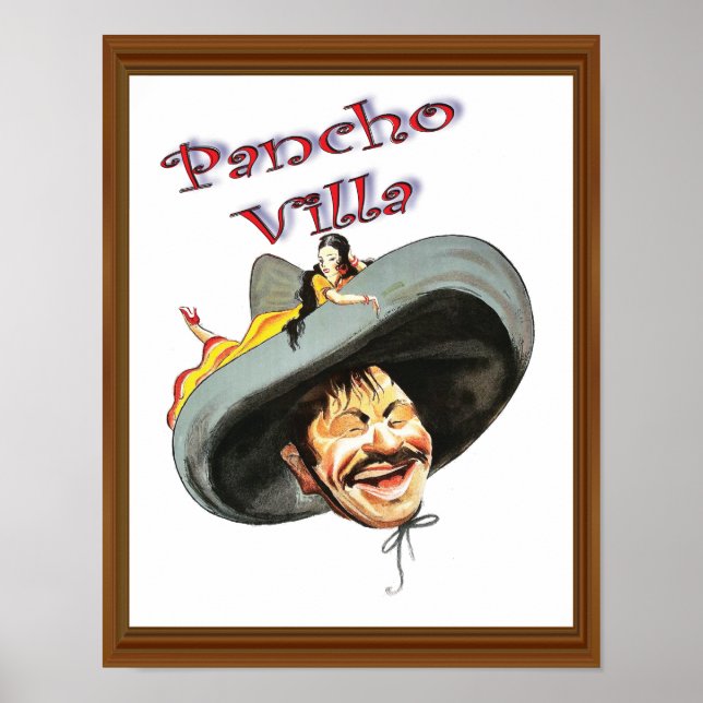 Poster Villa Pancho vintage (Devant)