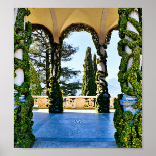 Poster Villa romantique del Balbianello, Lac de Côme, Ita