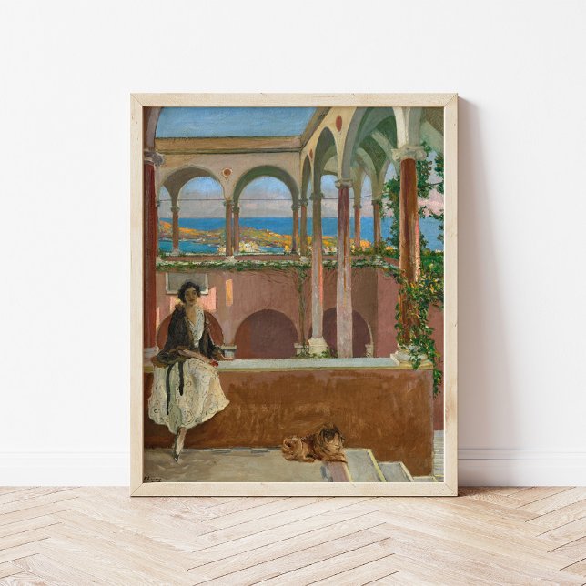 Poster Villa sur la Riviera | Sir John Lavery (Créateur téléchargé)