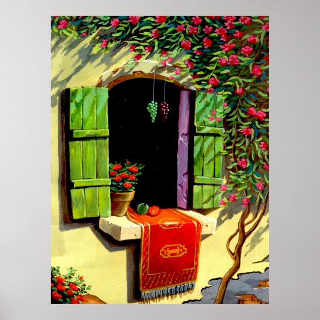 Poster Villa Window (Devant)