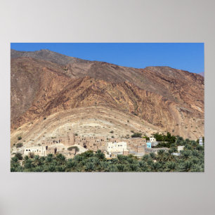 Poster Village abandonné Birkat Al Mawz - Oman