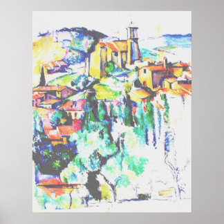 Poster Village de Cezanne à Gardanne