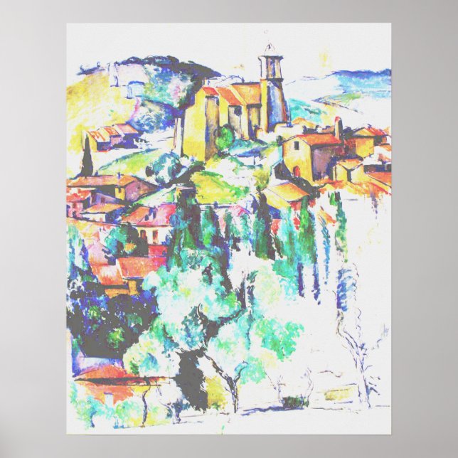 Poster Village de Cezanne à Gardanne (Devant)