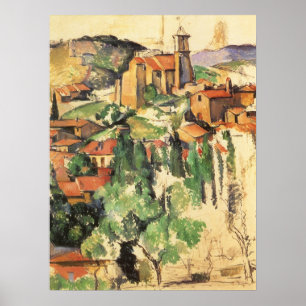 Poster Village de Gardanne par Paul Cezanne, Art ancien