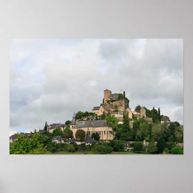 Poster Village de Turenne en France (Devant)