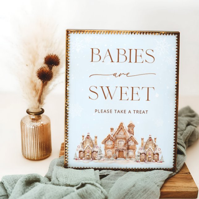 Poster Village d'hiver Les bébés de Noël sont doux (Créateur téléchargé)