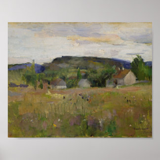 Poster Village en bois Nature Mur Art Imprimer