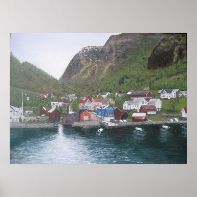 Poster Village norvégien (Devant)