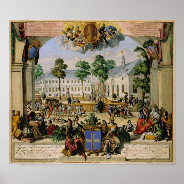 Poster Ville allemande Lingen (1700) (Devant)