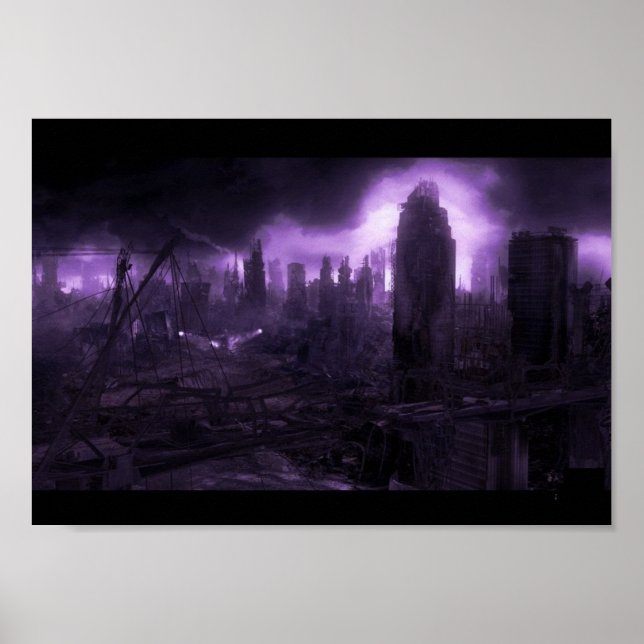Poster Ville apocalyptique (Devant)