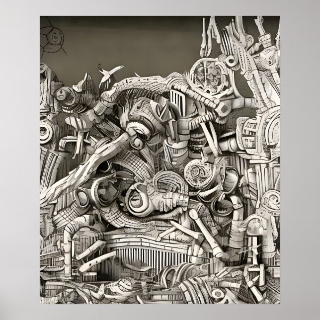 Poster Ville biomécanique (Devant)