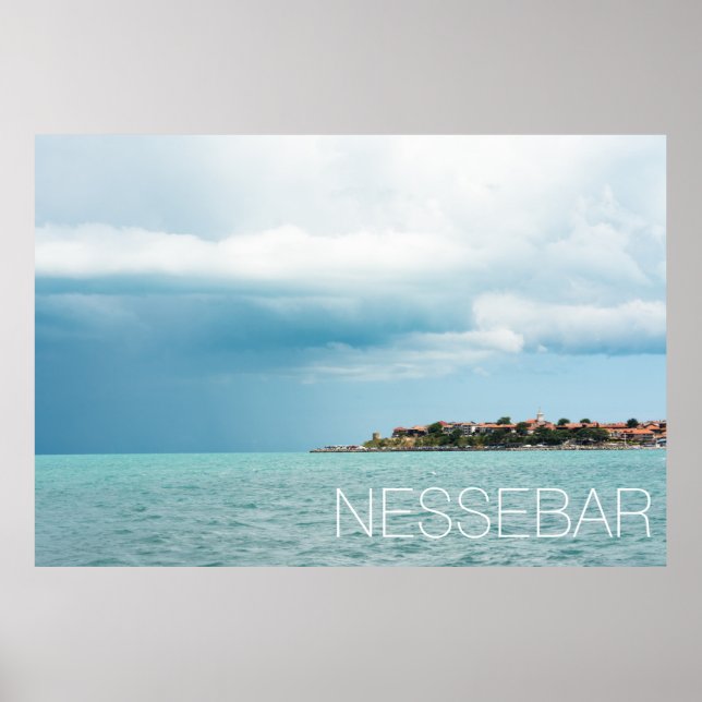 Poster Ville bulgare Nessebar (Devant)