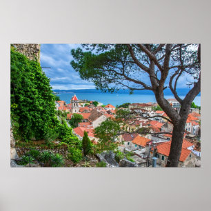 Poster Ville croate d'Omis