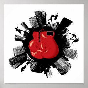 Poster Ville de boxe